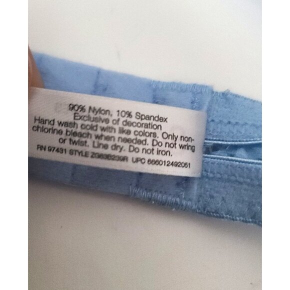 Juniors SO Intimates Convertible Lace Push-Up Bra 34C Blue Plunge Padded NWT - Picture 6 of 9